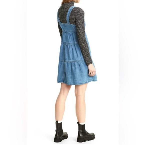 Levi's Blue Buttoned Sleeveless Sundress - Picture 6 of 10